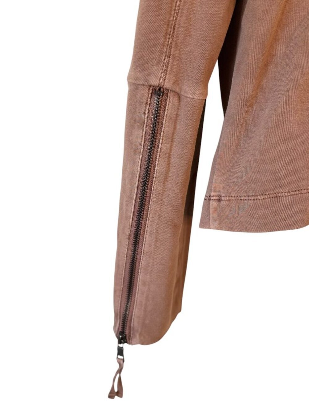Marrakech Mollie Moto Jacket Anthro Fitted Stretch 3 Pocket Latte Color Small - Picture 4 of 10